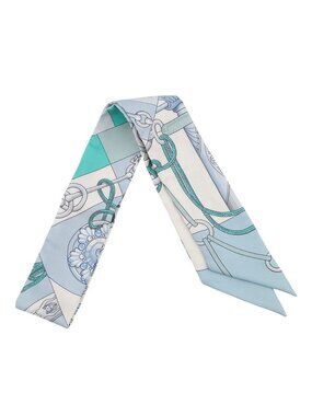 Hermes Scarf Twilly Cliqutis Silk Twill